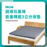 《南良石墨烯》能量釋壓3公分床墊 - 壓力超釋放 一鋪換新床 - 南良H&H - 石墨烯科技