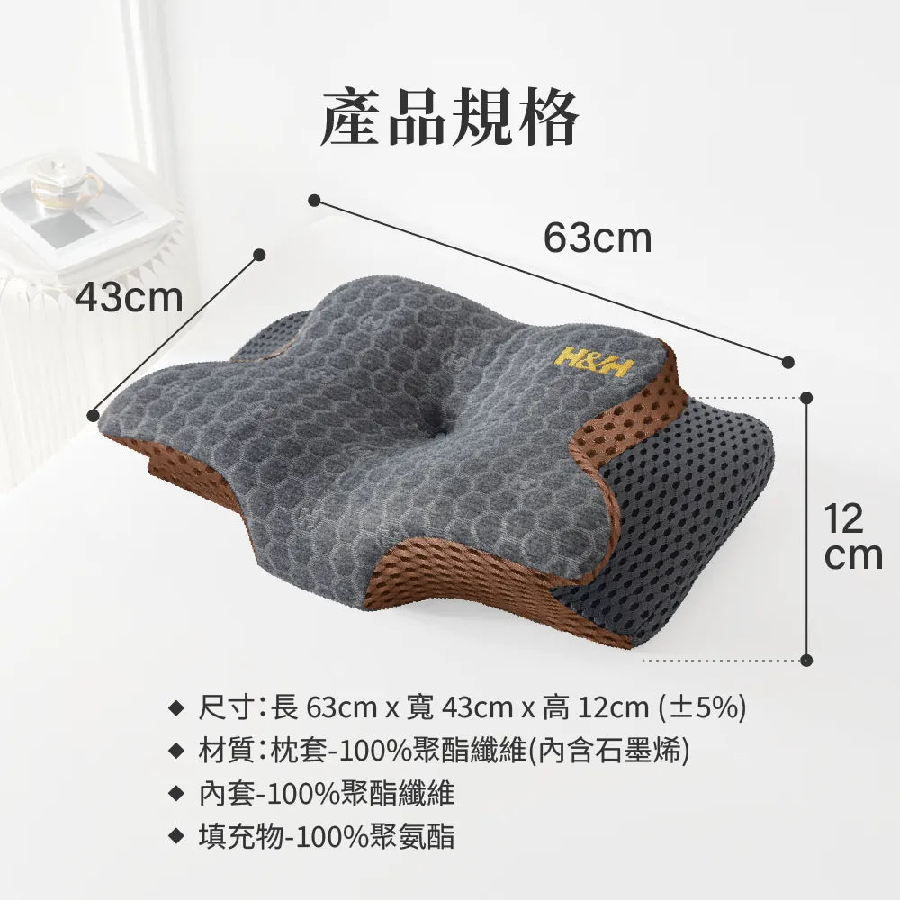 《南良石墨烯》能量好眠優惠組 $3,980 - 咖啡金機能枕 2入+ 四季被1入 - 南良H&H - 石墨烯科技